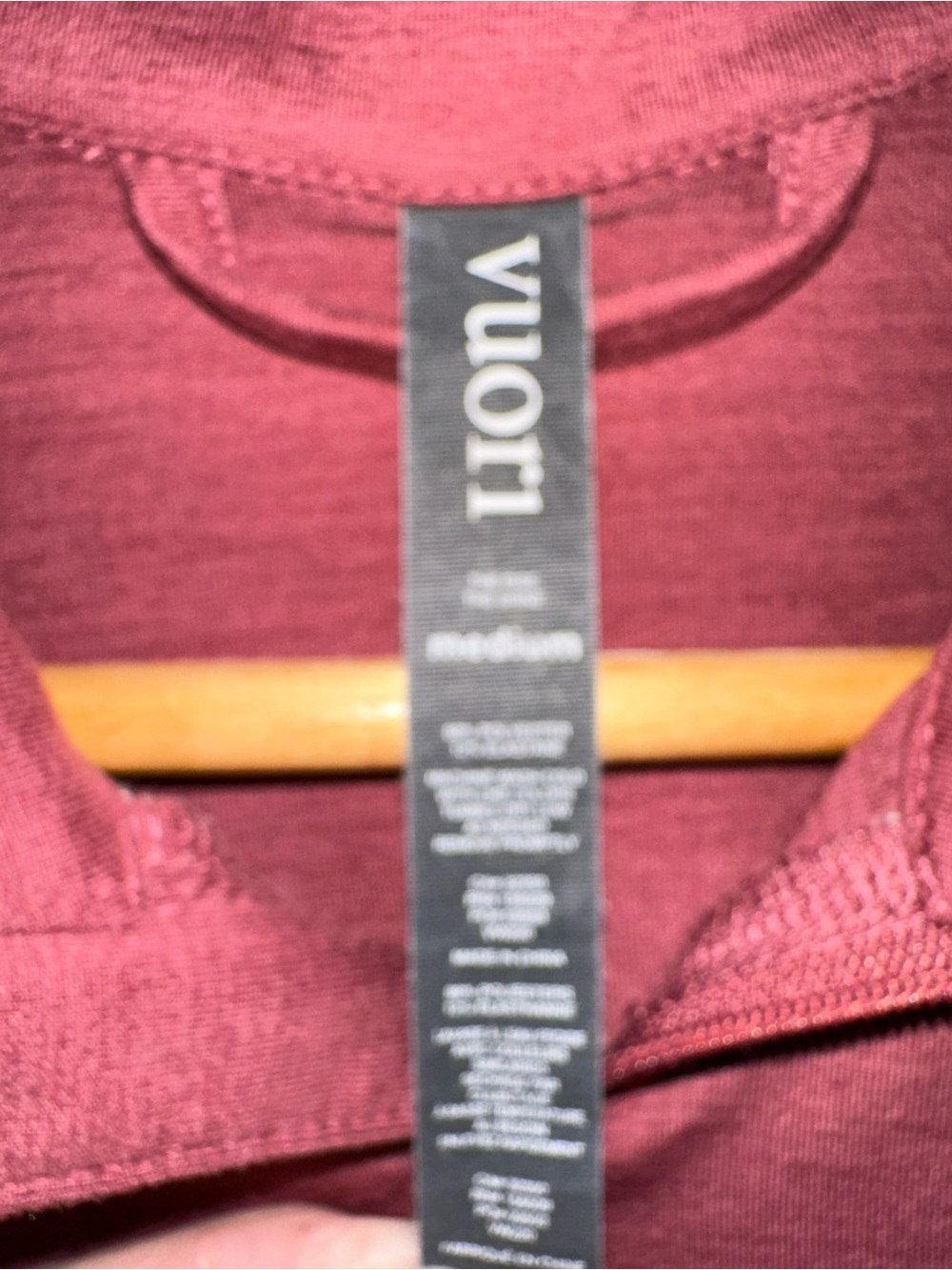 VUORI 1/2 Zip Crescent Rose Long
Sleeve Pullover Top - Picture 3 of 5